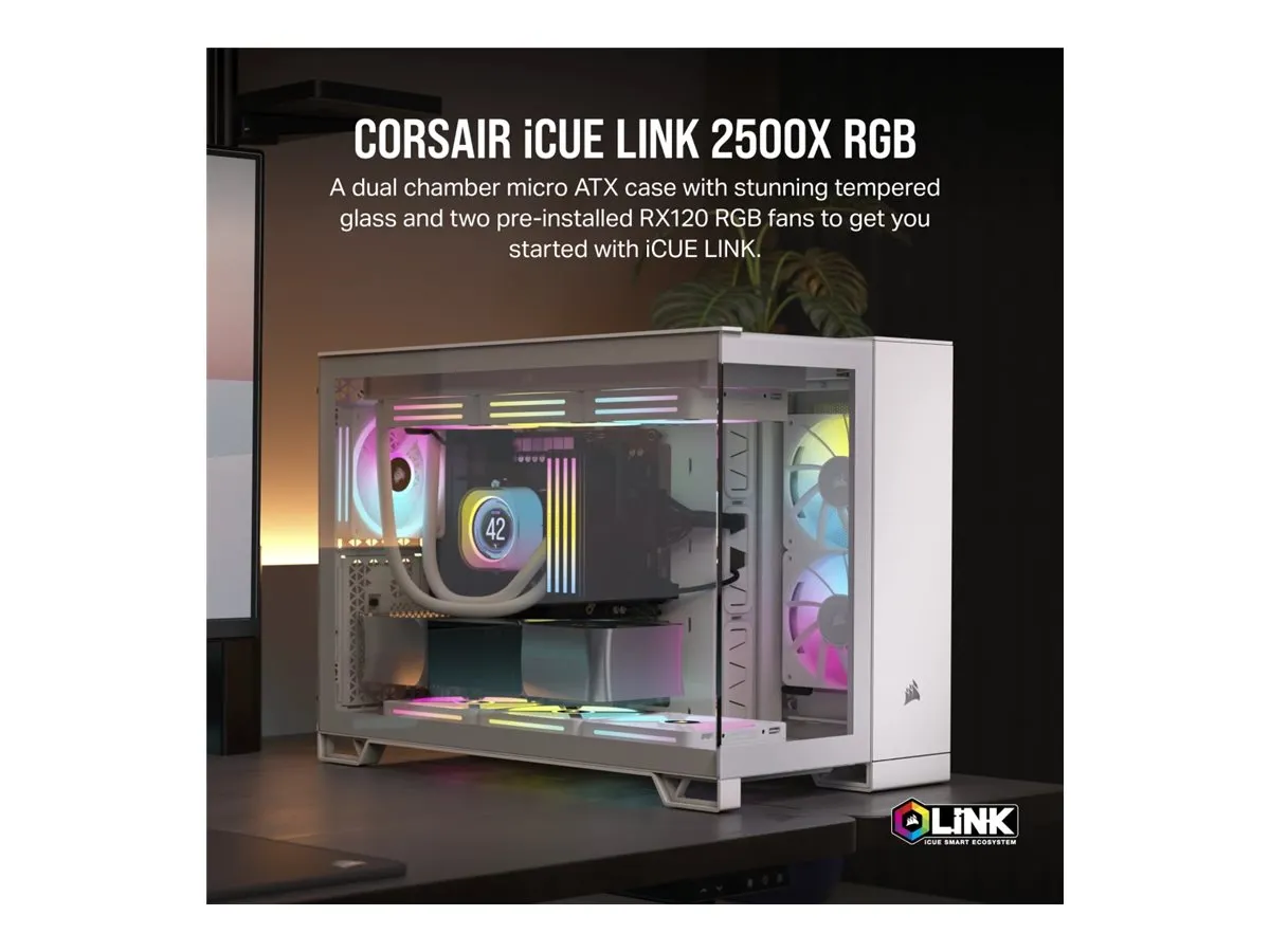 Corsair Geh mATX 2500X Link Tempered Glass