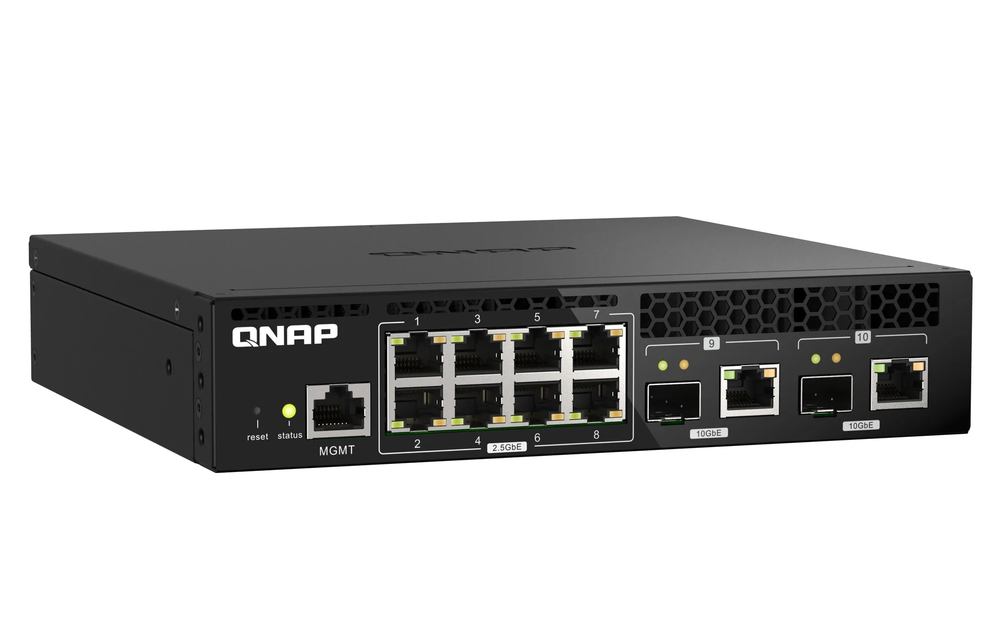 QNAP QSW-M2108R-2C Netzwerk-Switch Managed L2 2.5G Ethernet (100/1000/2500) Power over Ethernet (PoE) Schwarz – Bild 3