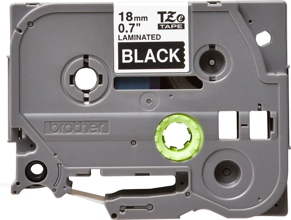 Brother TZE-345 Etiketten erstellendes Band Weiss auf Schwarz – Bild 1