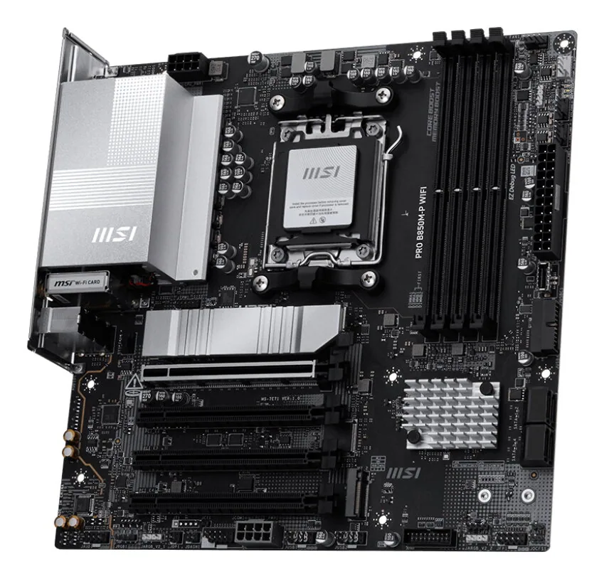 MSI PRO B850M-P WIFI Motherboard AMD B850 Sockel AM5 micro ATX – Bild 2