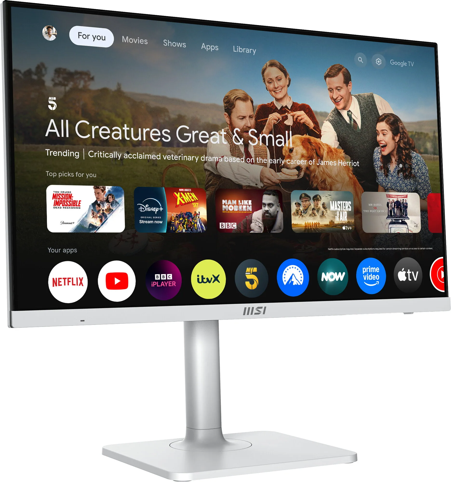MSI MODERN MD272UPSWDE Computerbildschirm 68,6 cm (27") 3840 x 2160 Pixel 4K Ultra HD Weiß – Bild 2