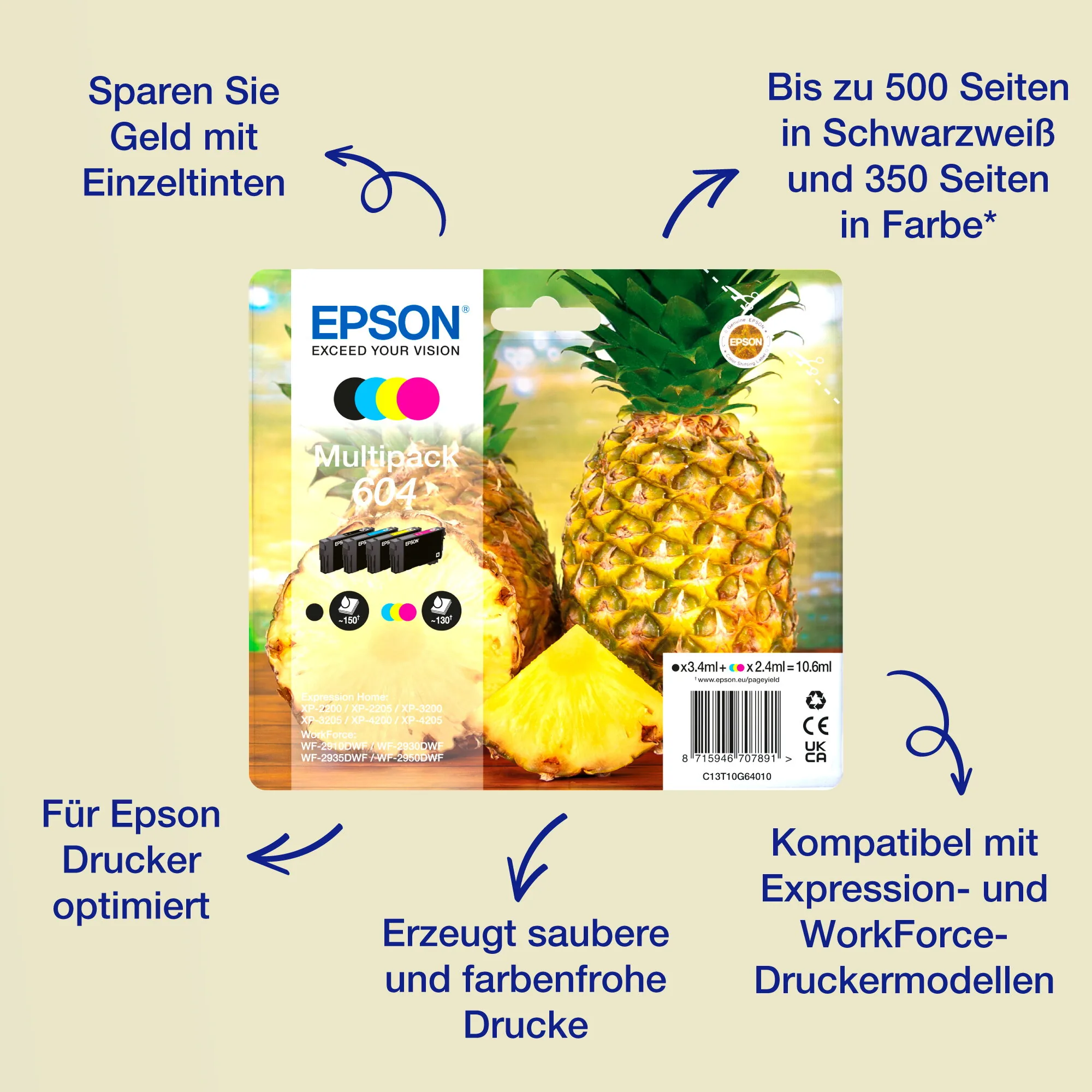 Epson Singlepack Cyan 604XL Ink – Bild 1