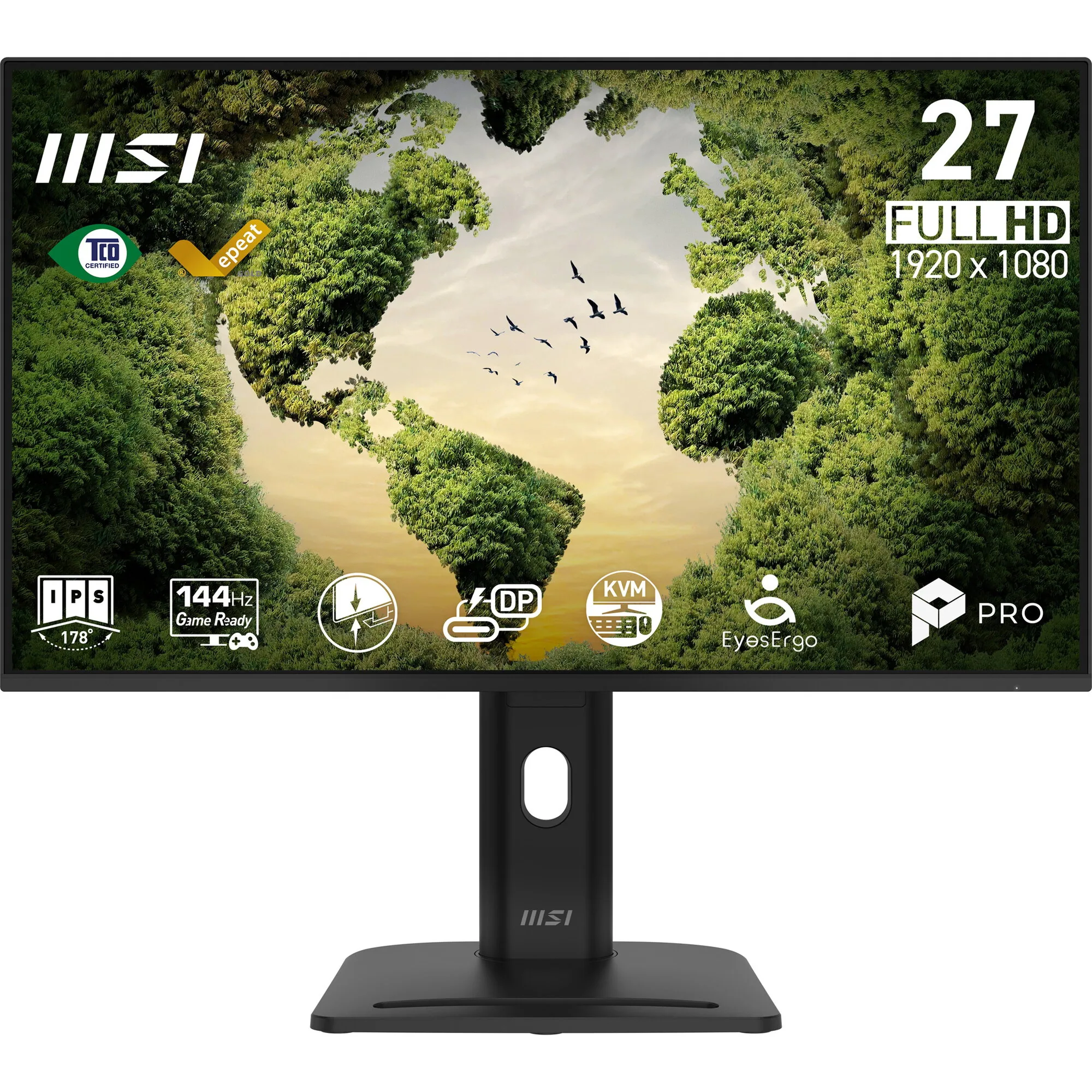 MSI Pro MP275PHGN E14 Computerbildschirm 68,6 cm (27") 1920 x 1080 Pixel Full HD LCD Schwarz – Bild 1