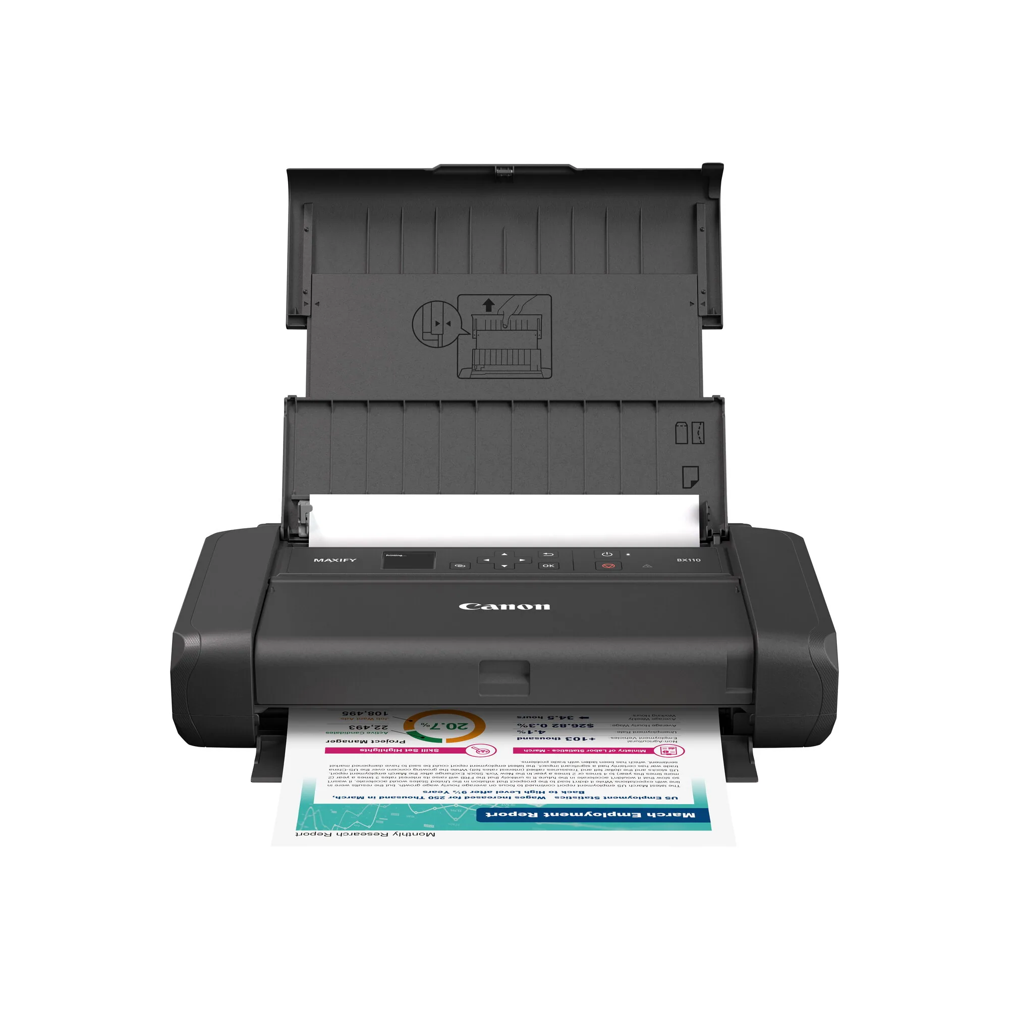 Canon MAXIFY BX110 mit Akku, mobiler Tintenstrahldrucker – Bild 6