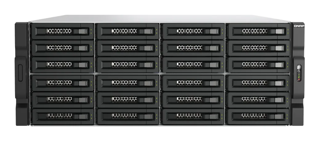 QNAP TL-R2400PES-RP Speicherlaufwerksgehäuse HDD / SSD-Gehäuse Schwarz, Grau 2.5/3.5" – Bild 1