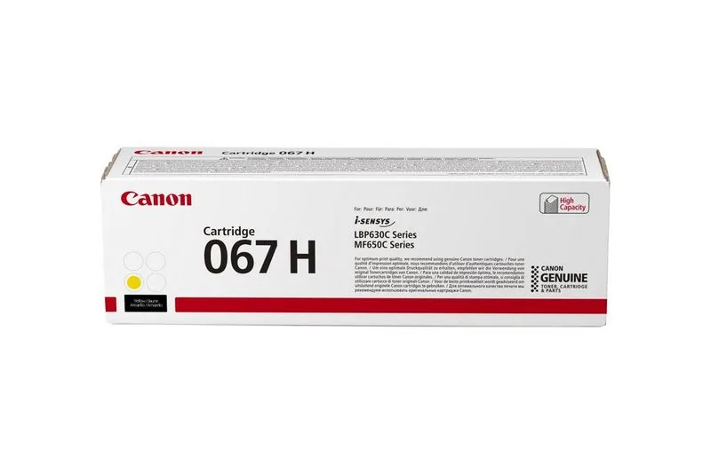 Canon 067H Tonerkartusche 1 Stück(e) Original Gelb – Bild 1