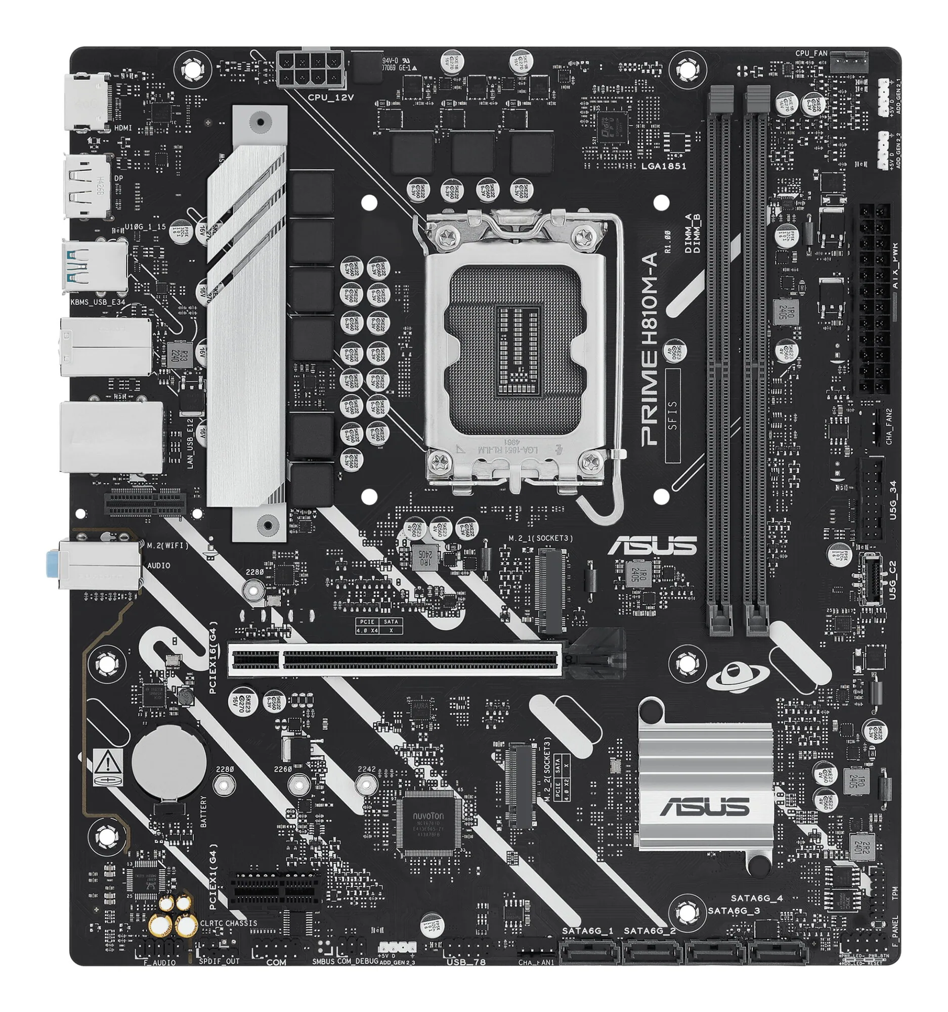 ASUS PRIME H810M-A-CSM Intel H810 LGA 1851 (Socket V1) micro ATX – Bild 2