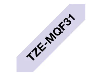 Schriftband Brother 12mmx4m lila/weiß TZe-MQF31