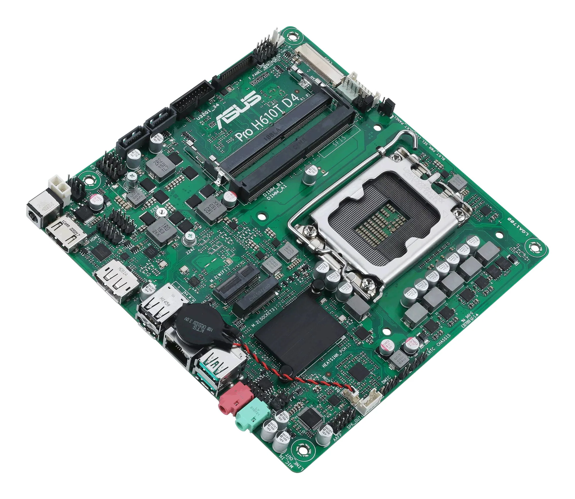 ASUS Pro H610T D4-CSM Intel H610 LGA 1700 Thin Mini ITX – Bild 5