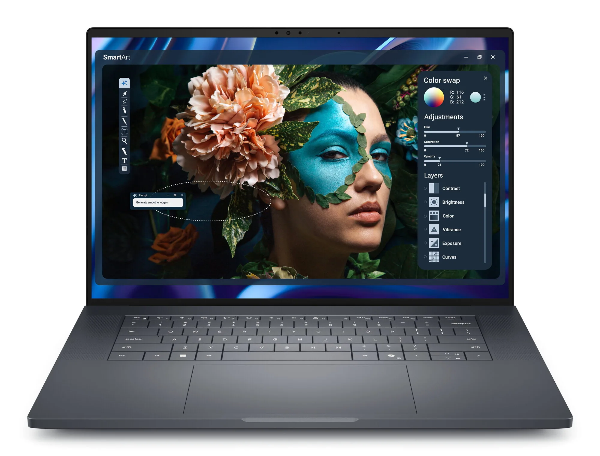 DELL Pro Precision 7 16 PW716260 Copilot+ PC Intel Core Ultra 9 386H Mobiler Arbeitsplatz 40,6 cm (16") WUXGA 64 GB – Bild 1