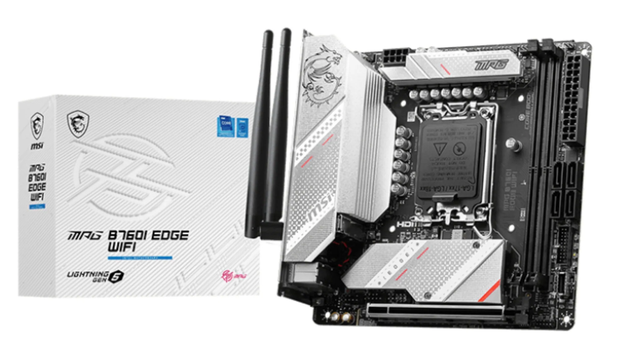MSI MPG B760I EDGE WIFI Motherboard Intel B760 LGA 1700 mini ITX – Bild 1