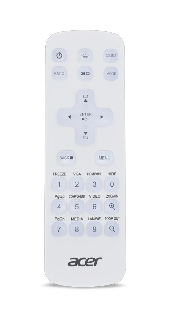 Acer MC.JQ011.005 Fernbedienung IR Wireless Universal Drucktasten – Bild 2