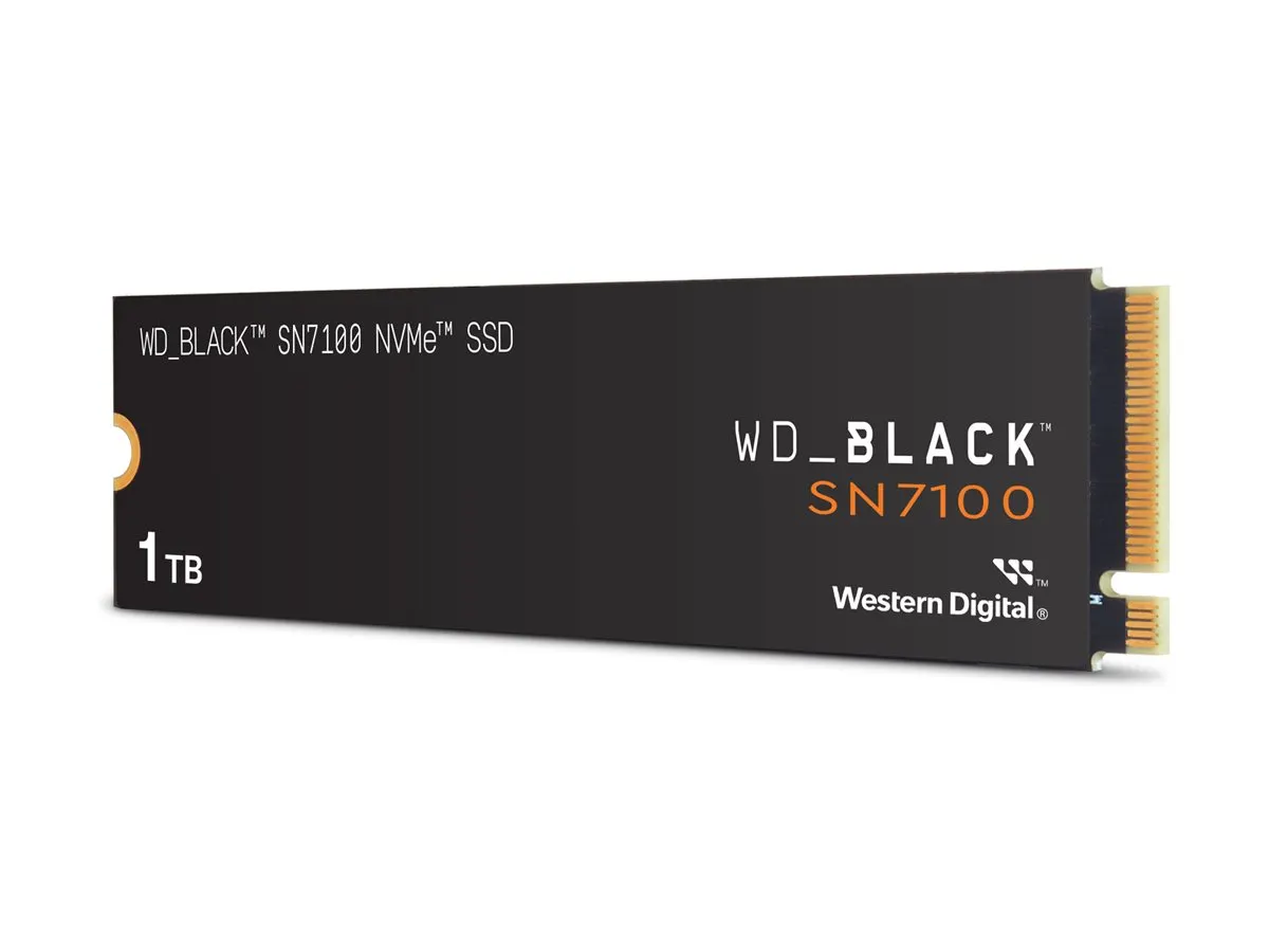 WD SSD M.2 2280 NVMe SN7100 intern Schwarz