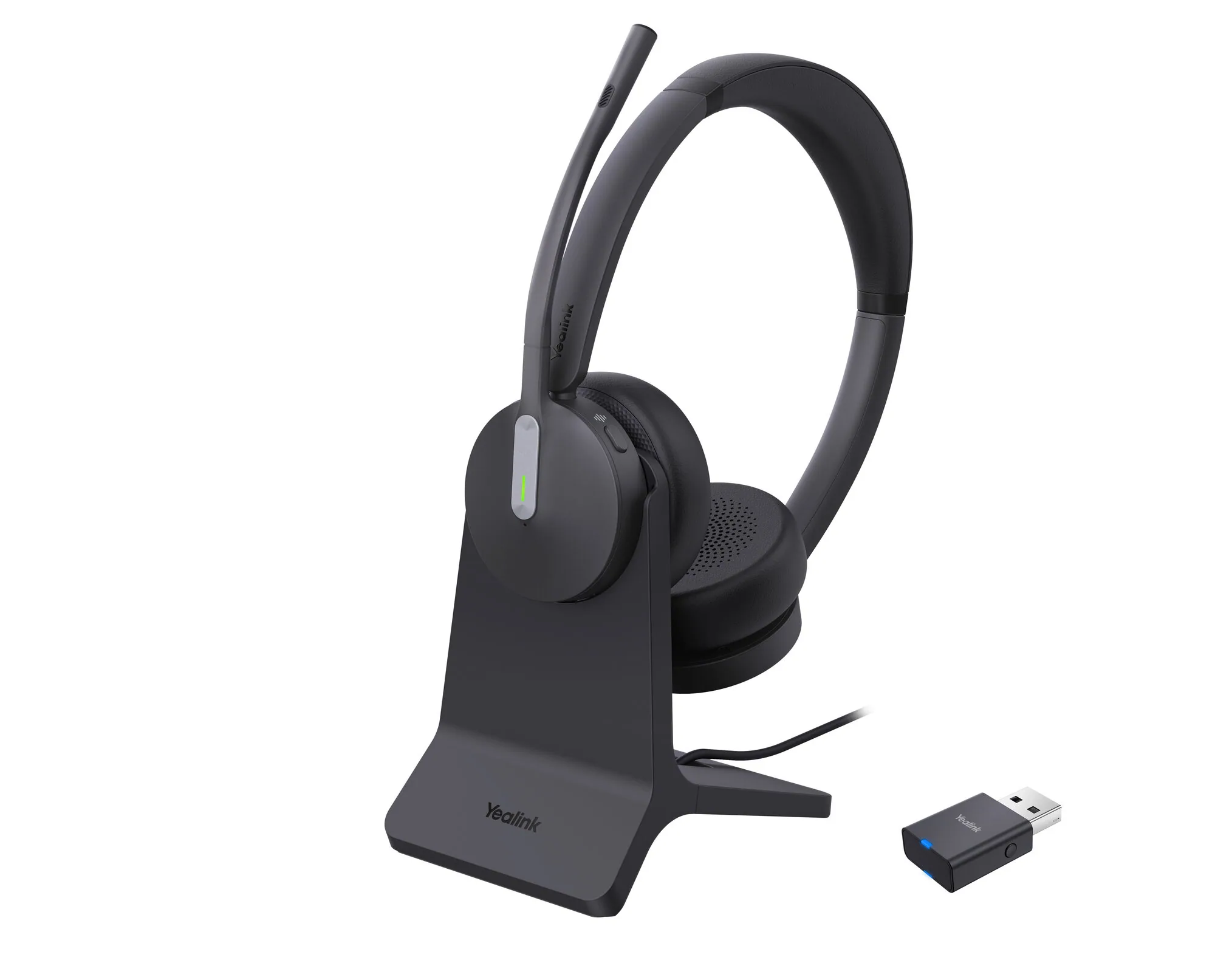 Yealink WH64 Hybrid Dual with Charging Stand Headset – Bild 1