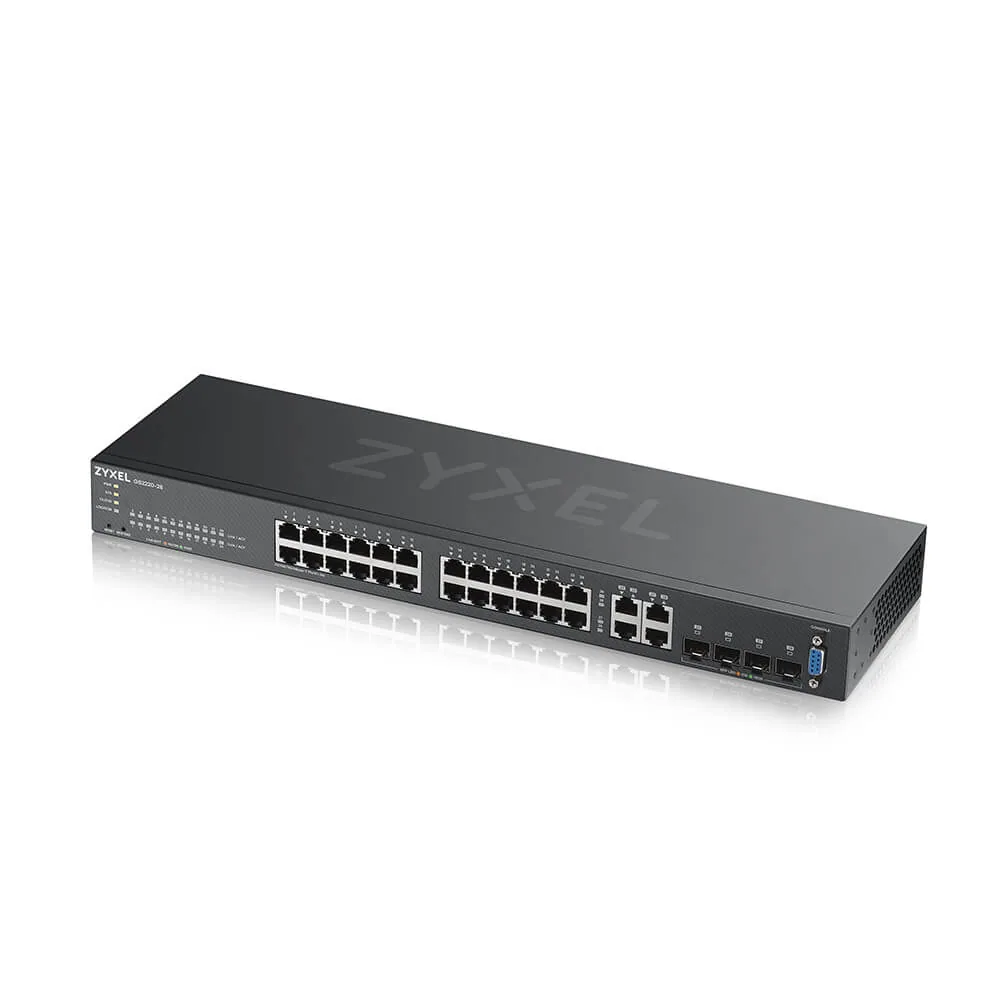 Zyxel GS2220-28-EU0101F Netzwerk-Switch Managed L2 Gigabit Ethernet (10/100/1000) Schwarz – Bild 3