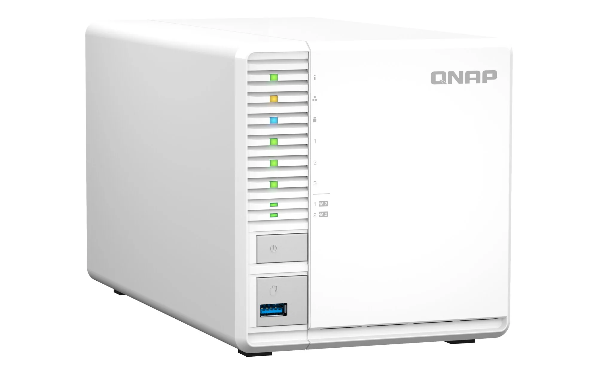 QNAP TS-364 NAS Tower Intel® Celeron® N5095 8 GB DDR4 0 TB QNAP Turbo System Weiß – Bild 3