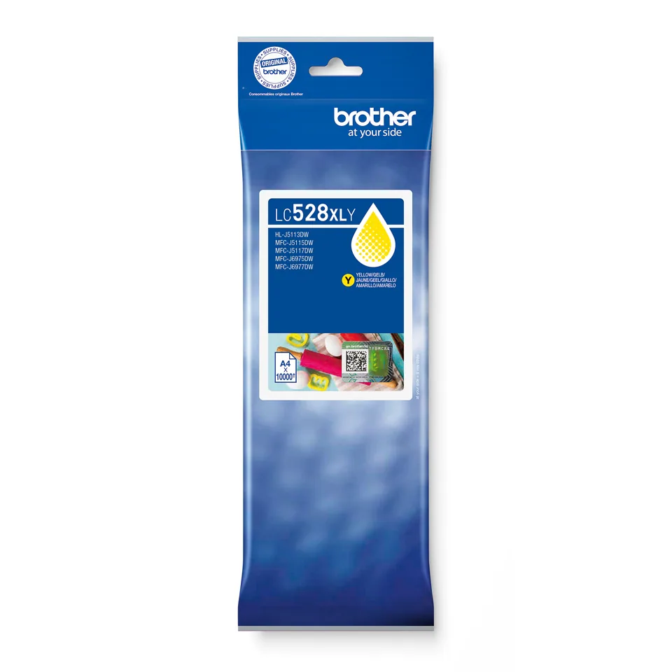 Brother LC528XLY Yellow Ink Cartridge Druckerpatrone 1 Stück(e) Original Ultra hohe Rendite Gelb – Bild 2