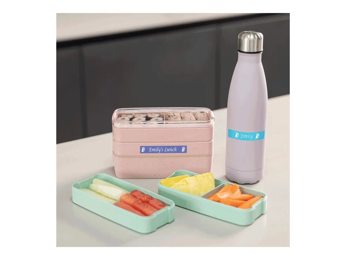 Schriftband Brother 12mmx4m weiß/lila BTAG-F35