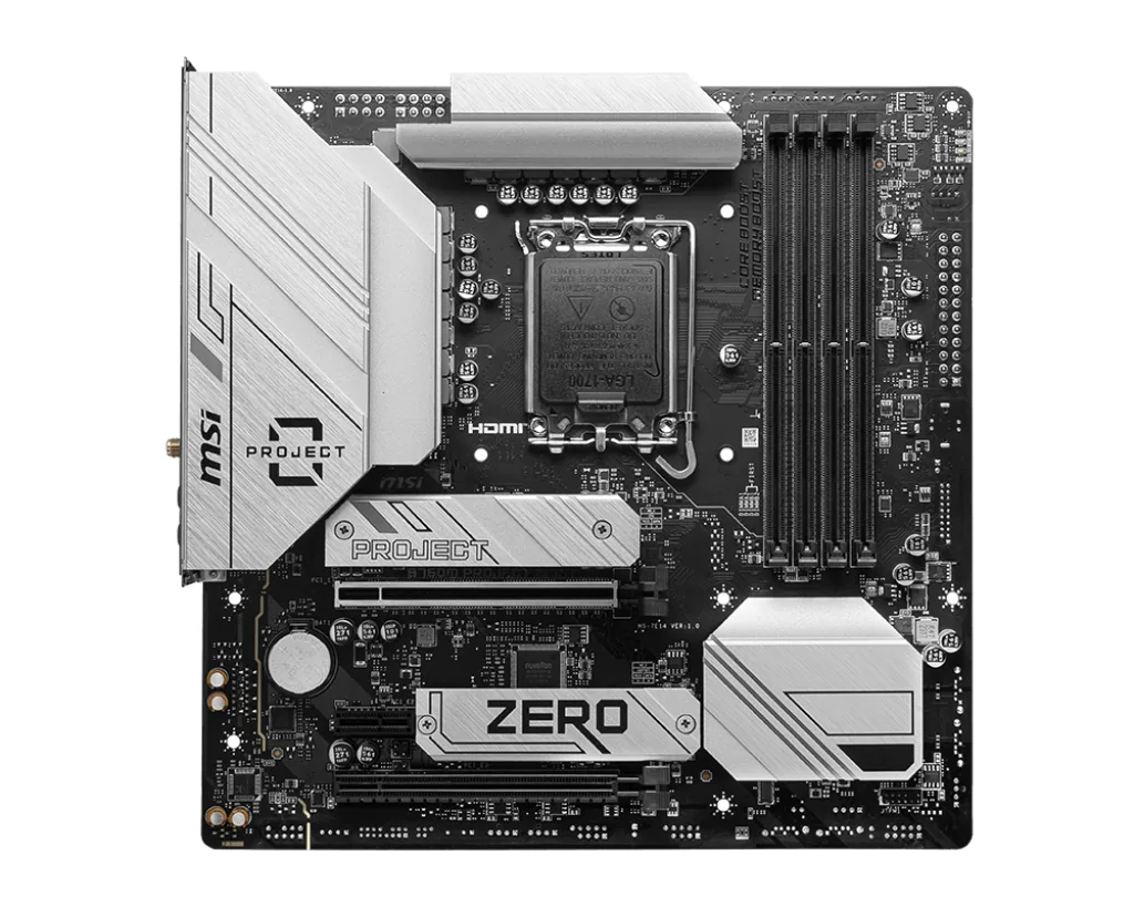 MSI B760M Ptoject Zero Intel B760 LGA 1700 micro ATX – Bild 1