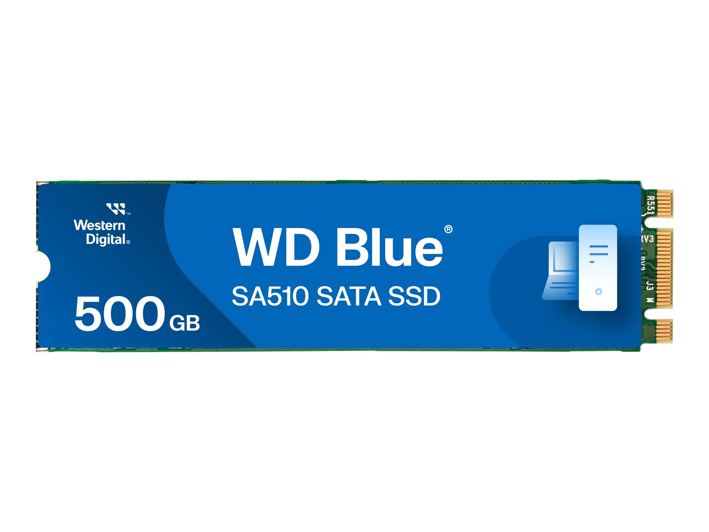 WD SSD M.2 2280 SATA3 SA510 intern Blau