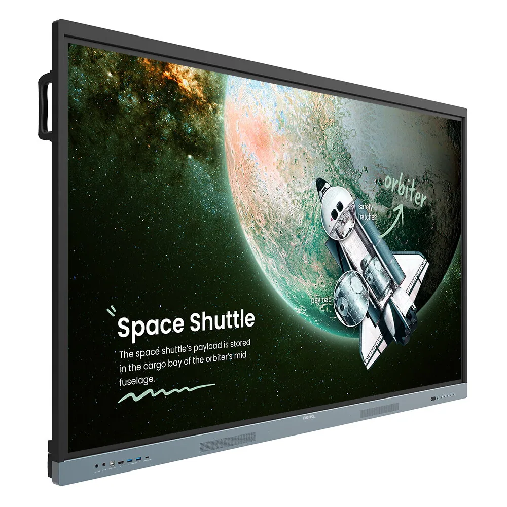 BenQ RE6504 Interaktiver Flachbildschirm 165,1 cm (65") 450 cd/m² 4K Ultra HD Schwarz, Grau Touchscreen Eingebauter Prozessor Android – Bild 5