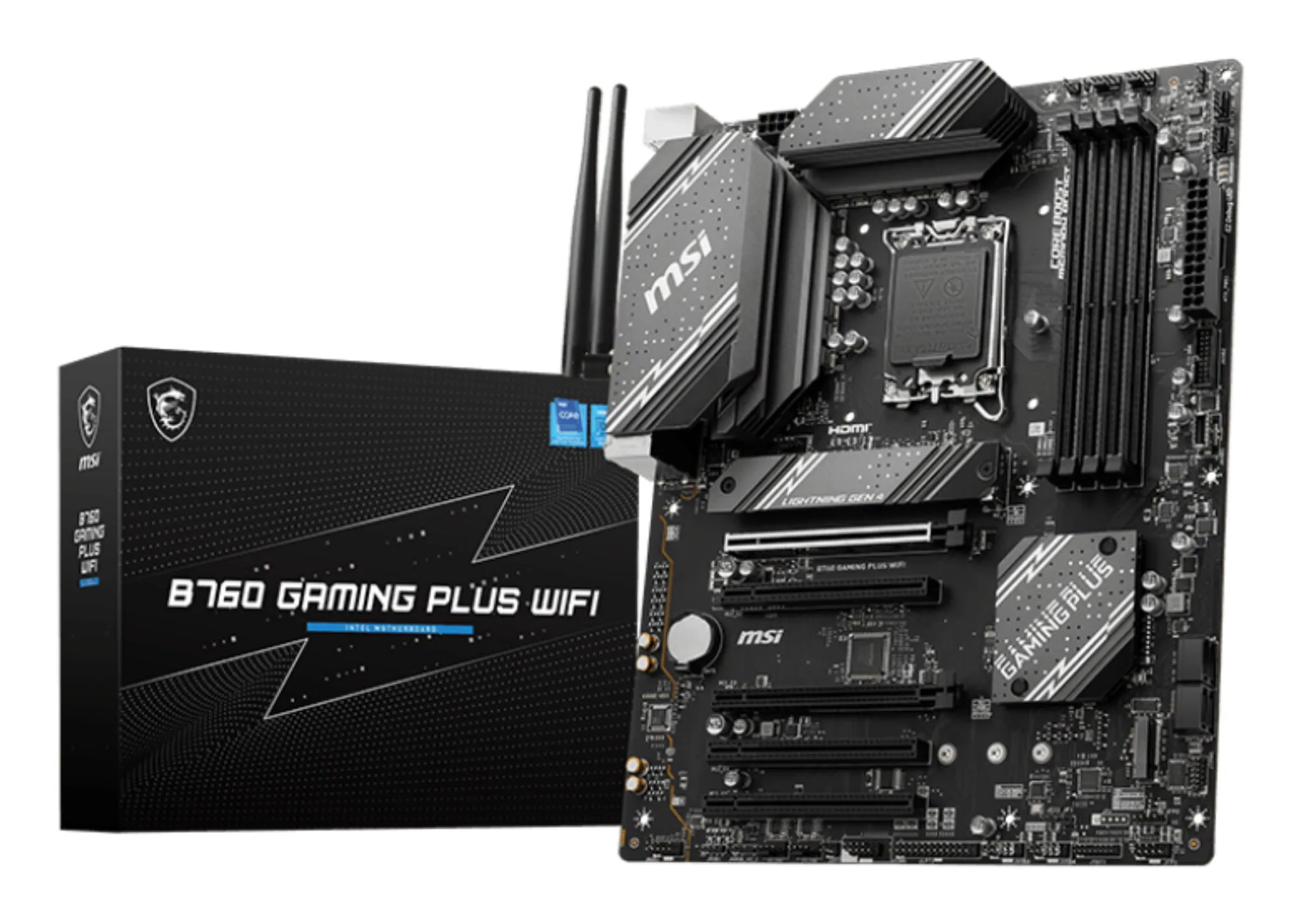 MSI B760 GAMING PLUS WIFI Motherboard Intel B760 LGA 1700 ATX – Bild 1