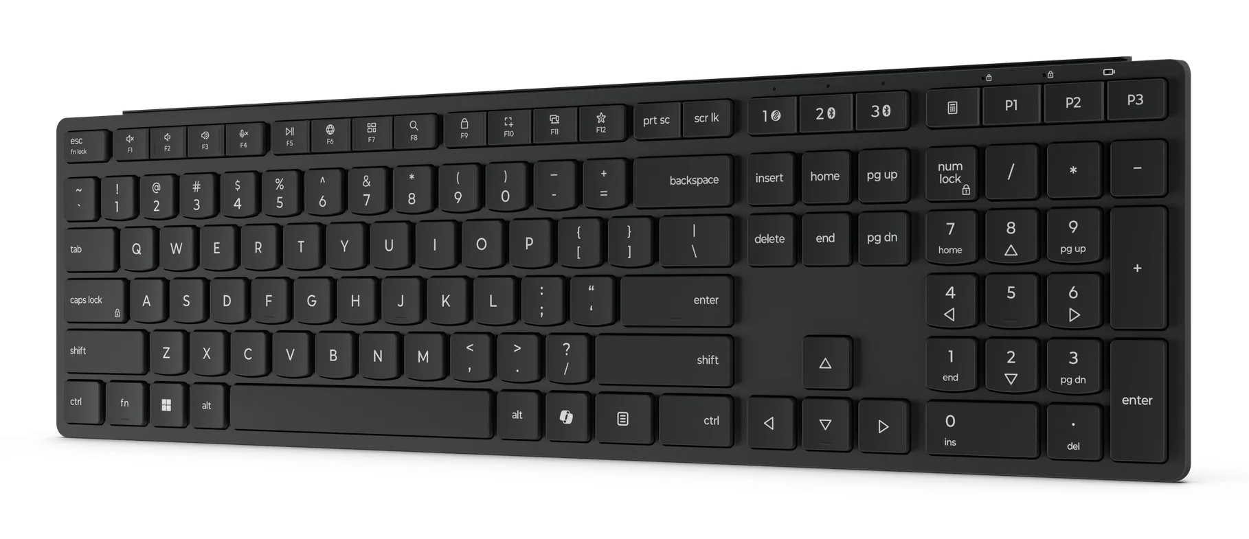 Lenovo 4Y41S04673 Tastatur Heimbüro RF Wireless + Bluetooth Deutsch Schwarz – Bild 2
