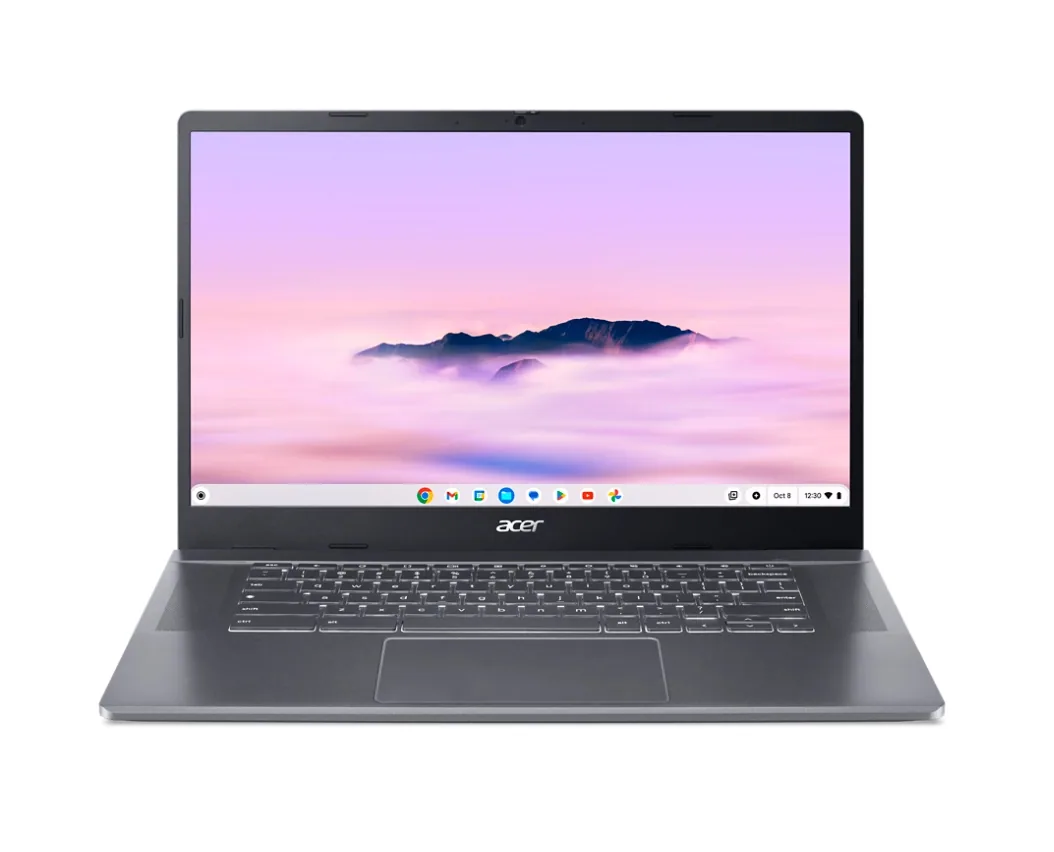 Acer Chromebook CB515-2HT-5389 Intel® Core™ i5 i5-1235U 39,6 cm (15.6") Touchscreen Full HD 16 GB LPDDR5x-SDRAM 256 GB SSD Wi-Fi 6E (802.11ax) ChromeOS Grau QWERTZ Deutsch – Bild 1
