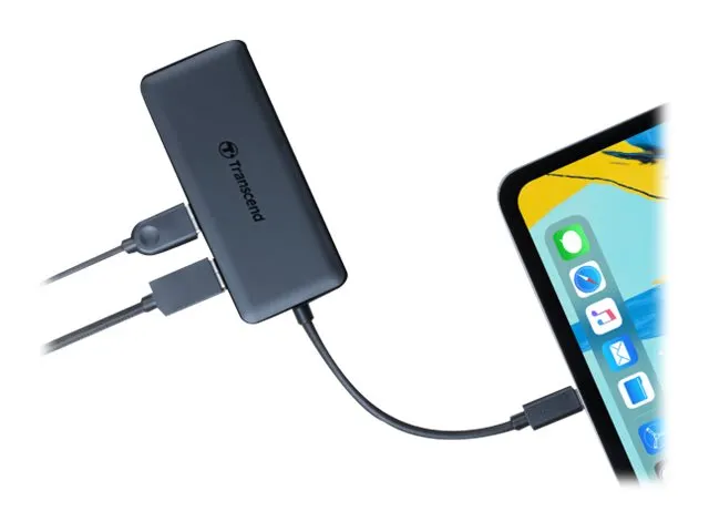 USB-HUB  6 in 1 Transcend USB3.1 TYPE-C HUB5C  ohne Netzteil