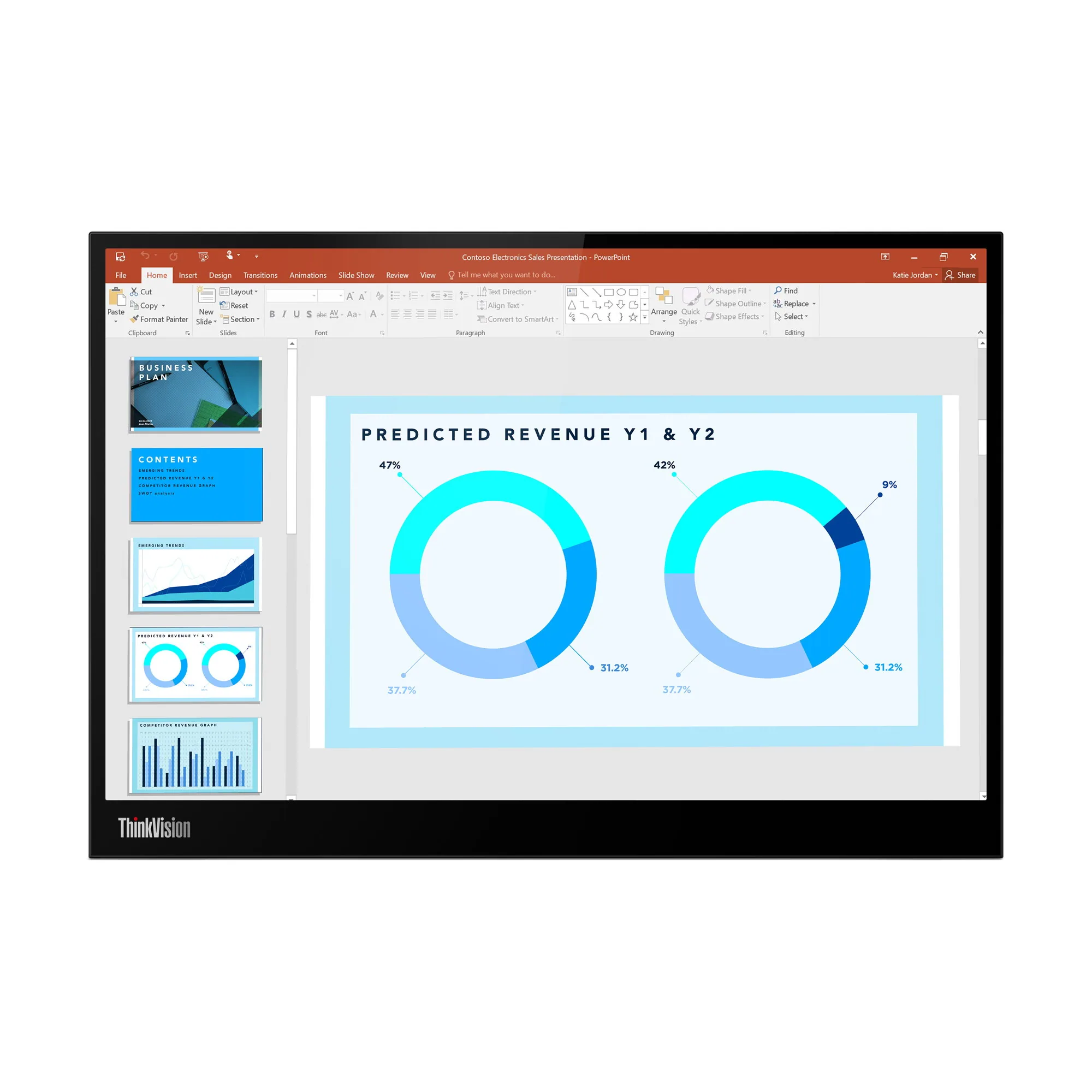 Lenovo ThinkVision M14d Monitor – Bild 1