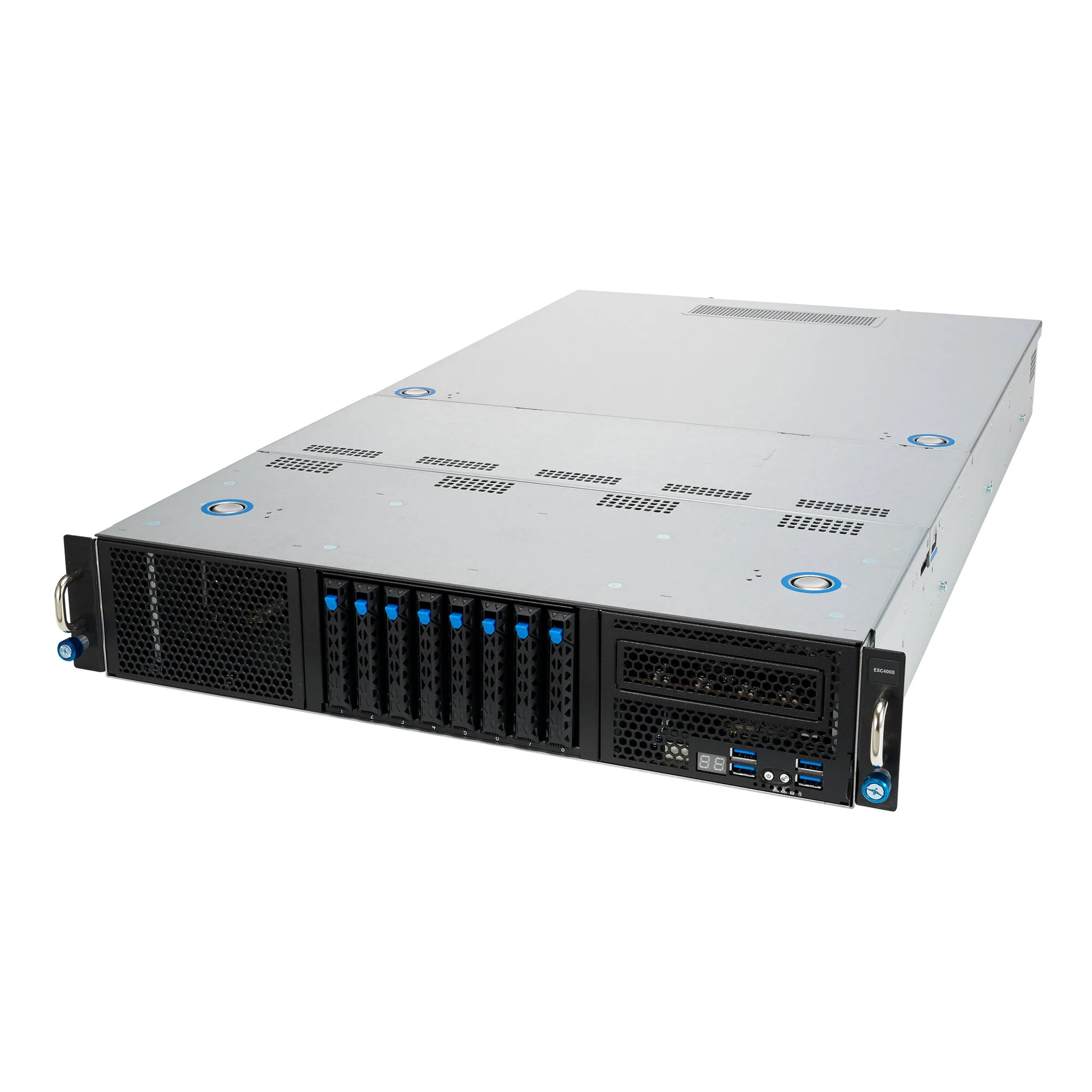 ASUS ESC4000-E10S-SKU1 LGA 4189 Rack (2U) Schwarz, Silber – Bild 1