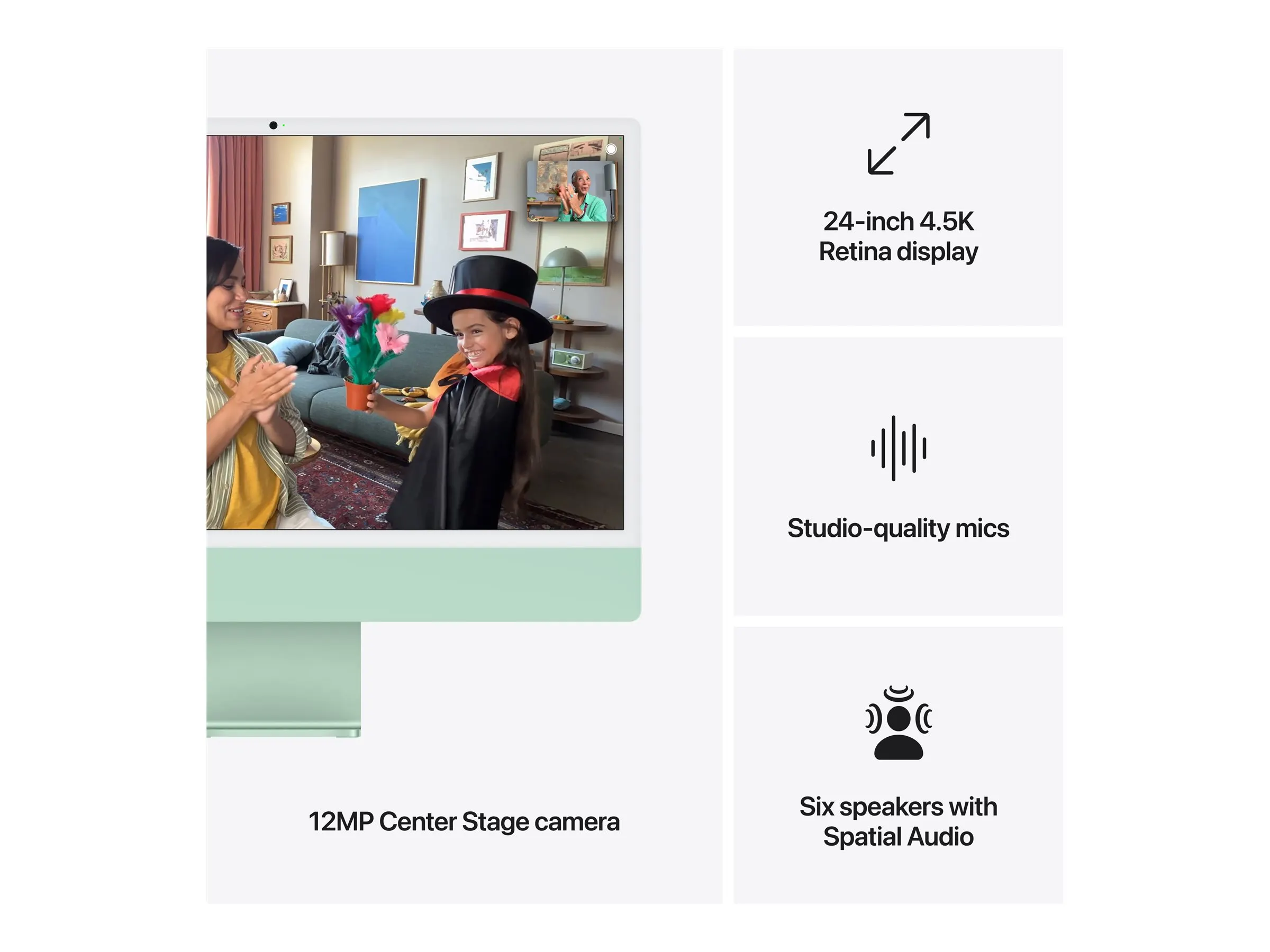 Apple iMac 4.5K (24") M4 10/10-Core/24GB/512GBSSD/Grün MacOS