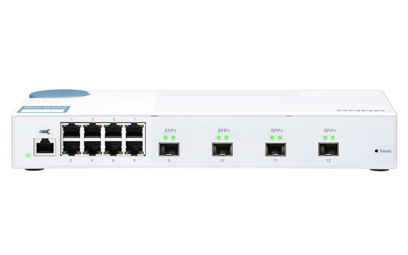 QNAP QSW-M408S Netzwerk-Switch Managed L2 Gigabit Ethernet (10/100/1000) Weiß – Bild 1
