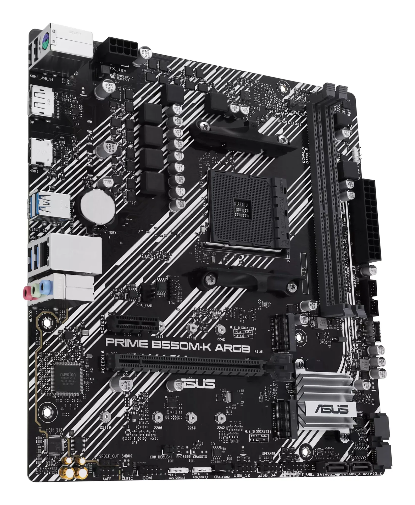 ASUS PRIME B550M-K ARGB AMD B550 Sockel AM4 micro ATX – Bild 4