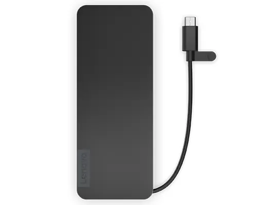 Lenovo 4X11N40212 laptop-dockingstation & portreplikator Kabelgebunden USB 3.2 Gen 1 (3.1 Gen 1) Type-C Schwarz – Bild 2