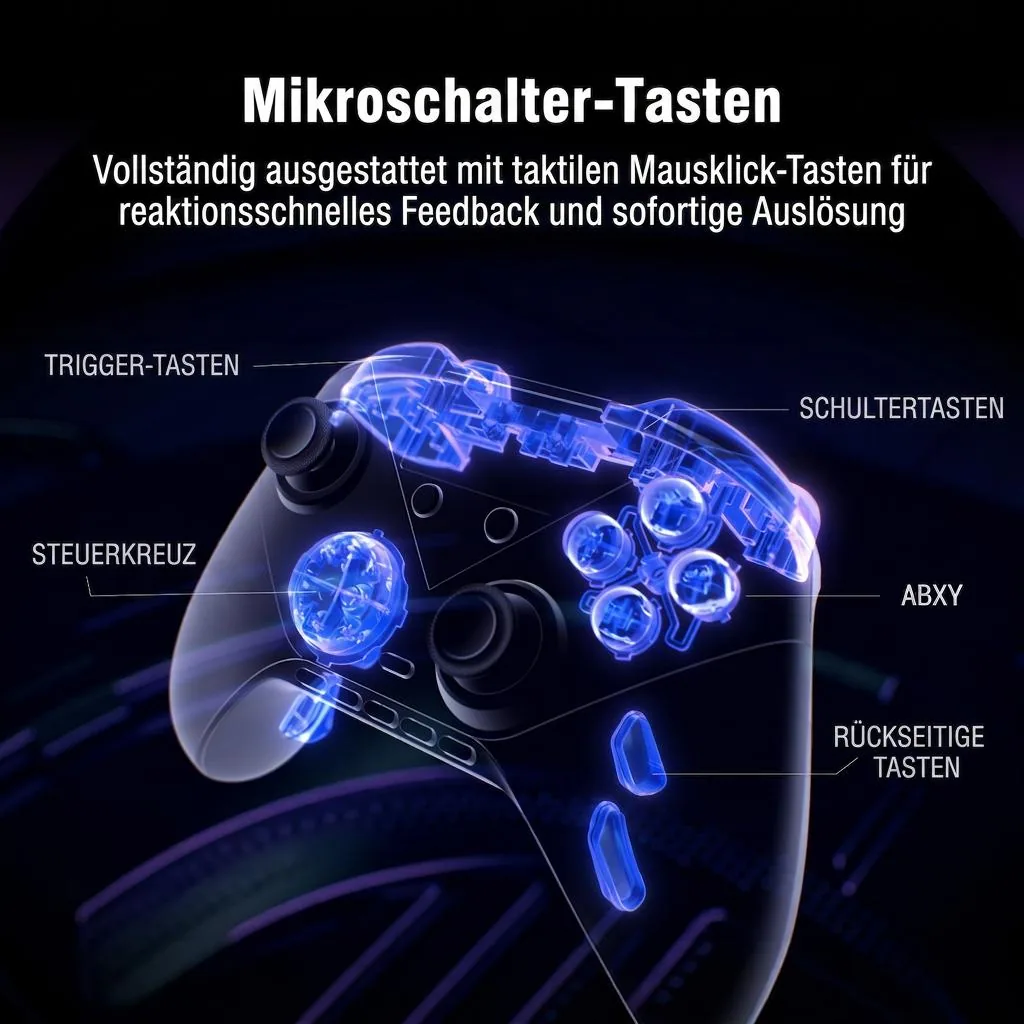 ASUS ROG Raikiri II Pro PC Controller Schwarz Bluetooth/RF/USB Gamepad Analog / Digital – Bild 7