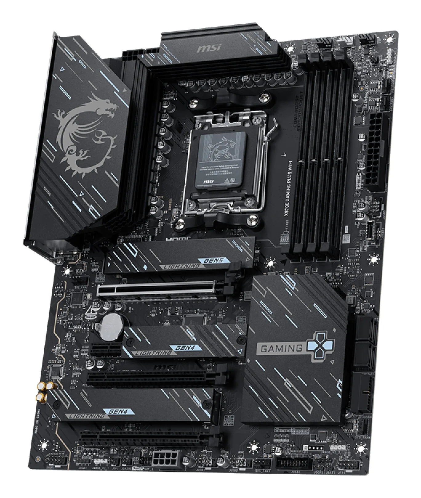MSI X870E GAMING PLUS WIFI Motherboard AMD X870E Sockel AM5 ATX – Bild 3