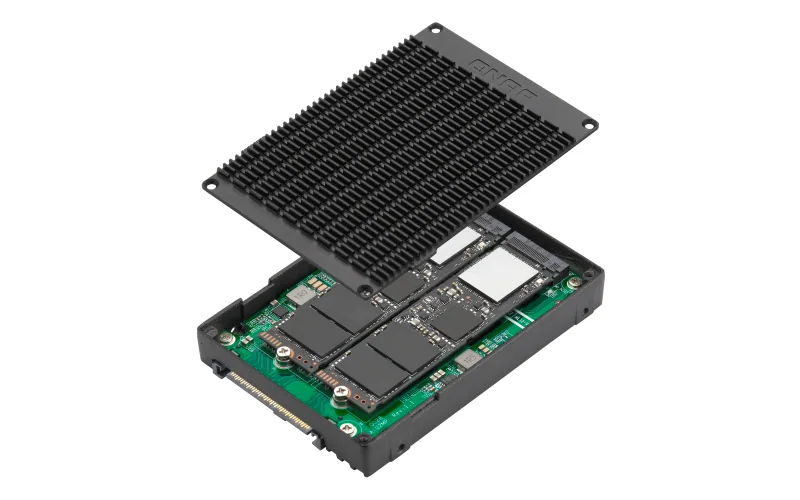 QNAP QDA-U2MP Speicherlaufwerksgehäuse SSD-Gehäuse Schwarz M.2 – Bild 6