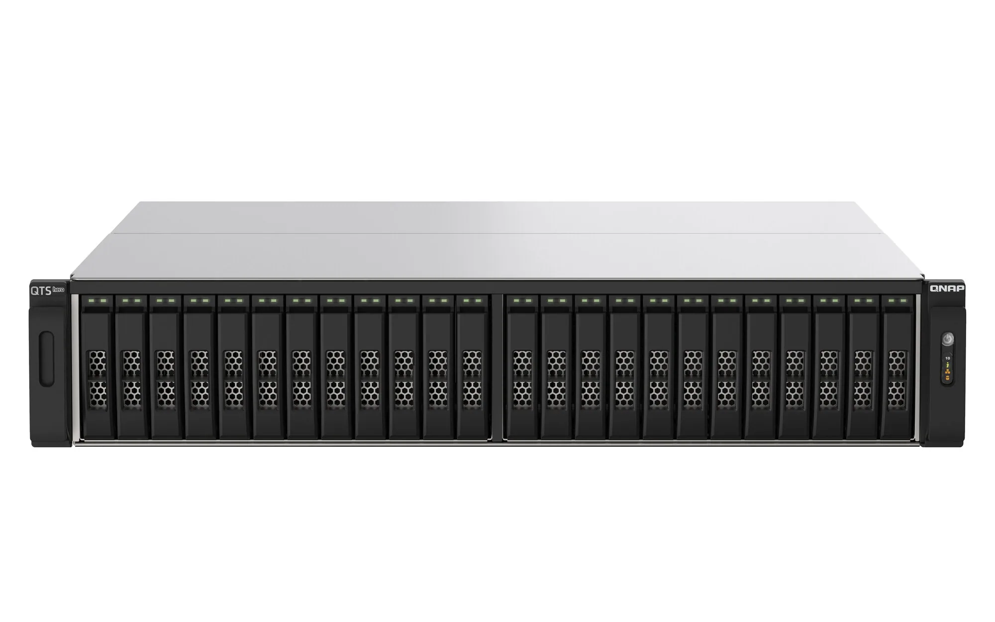QNAP TS-h2490FU NAS Rack (2U) EPYC 7302P 128 GB DDR4 0 TB QuTS hero Schwarz, Grau – Bild 1