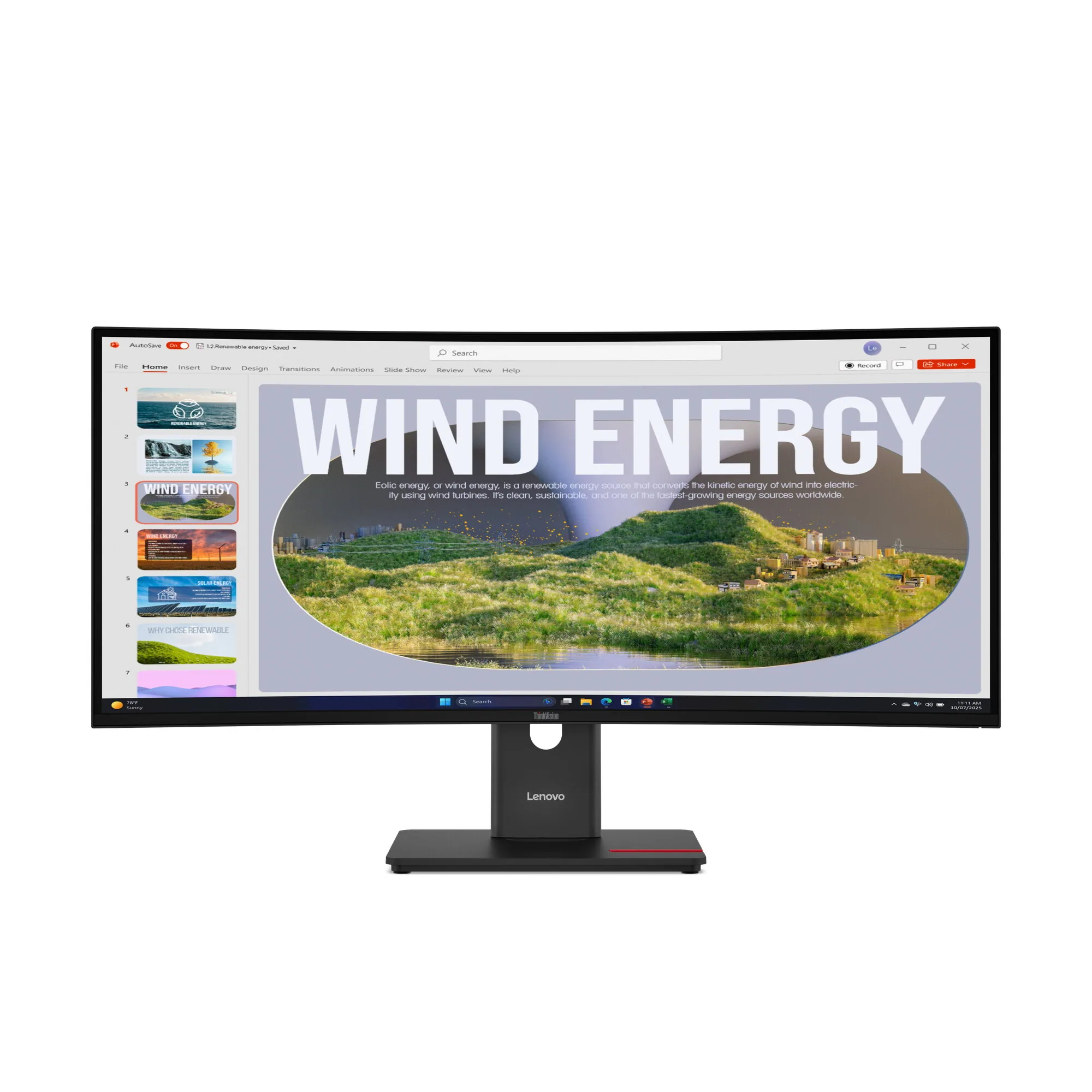 Lenovo ThinkVision T34WD-40 Monitor – Bild 2