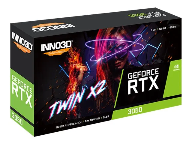 Inno3D RTX3050 Twin X2 6 GB GDDR6 HDMI DVI DP, V3