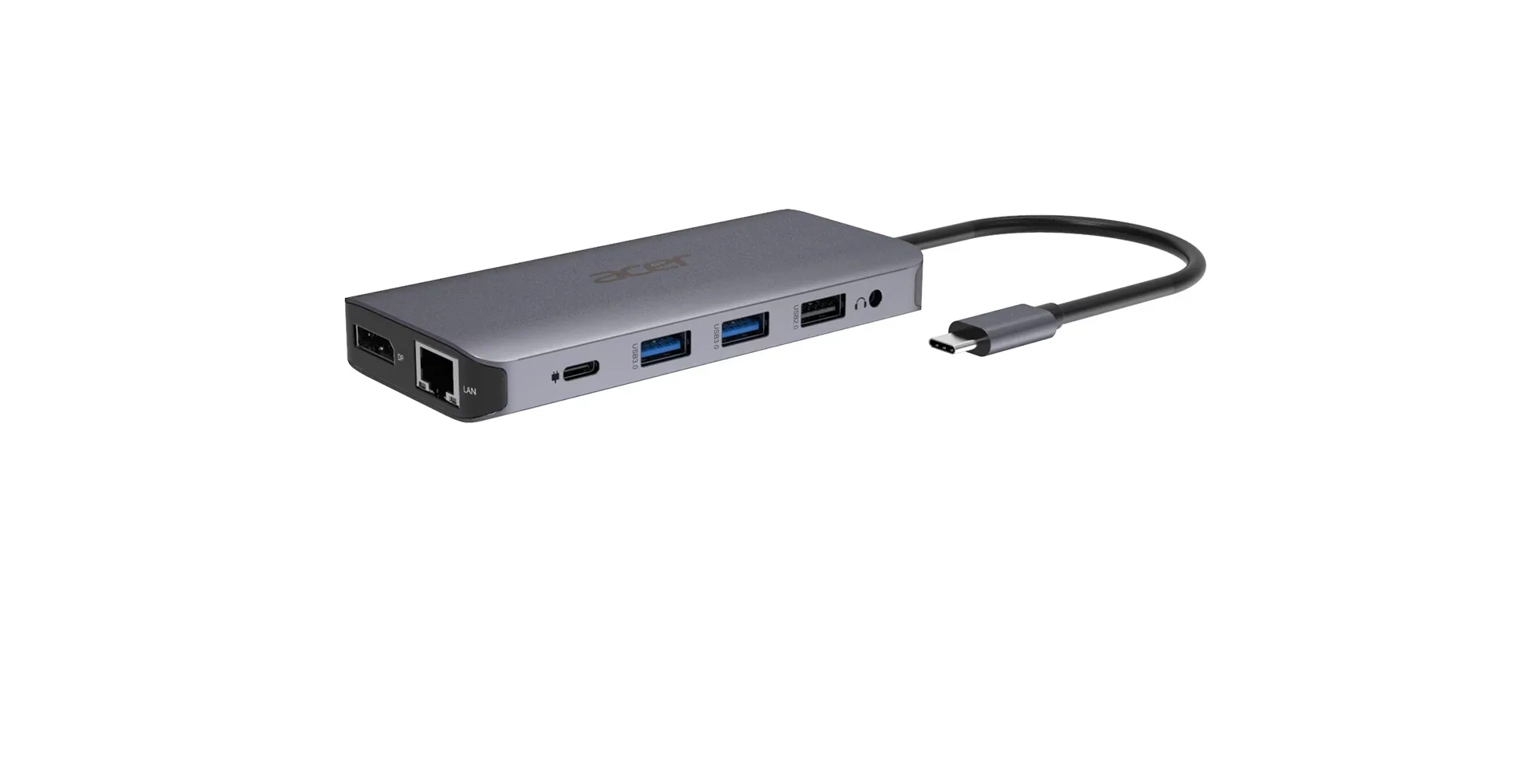 Acer 12-in-1 Type-C Dongle Kabelgebunden USB 3.2 Gen 1 (3.1 Gen 1) Type-C Silber – Bild 2