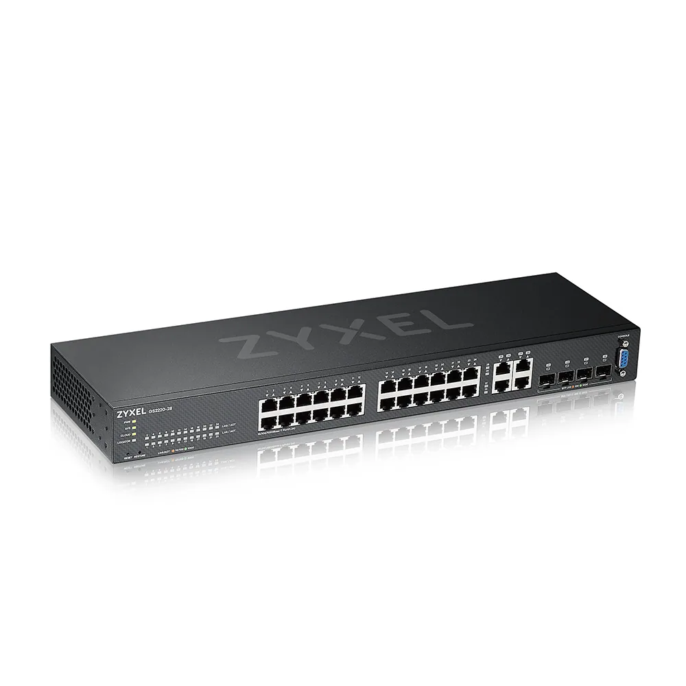 Zyxel GS2220-28-EU0101F Netzwerk-Switch Managed L2 Gigabit Ethernet (10/100/1000) Schwarz – Bild 1