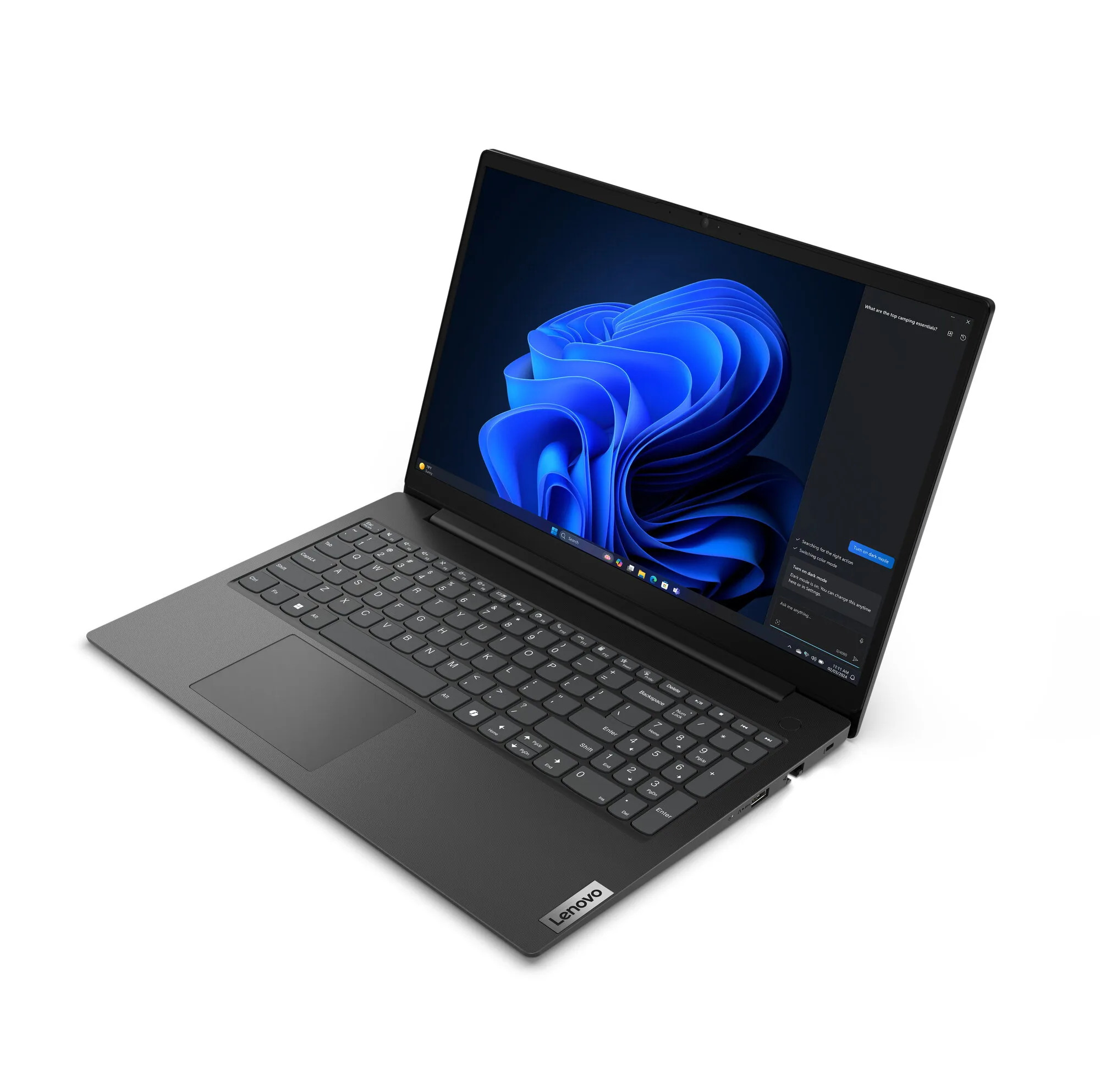 Lenovo V15 G5 IRL Intel® Core™ i5 i5-13420H Laptop 39,6 cm (15.6") Full HD 16 GB DDR5-SDRAM 512 GB SSD Wi-Fi 6 (802.11ax) Windows 11 Pro Schwarz Deutsch – Bild 3