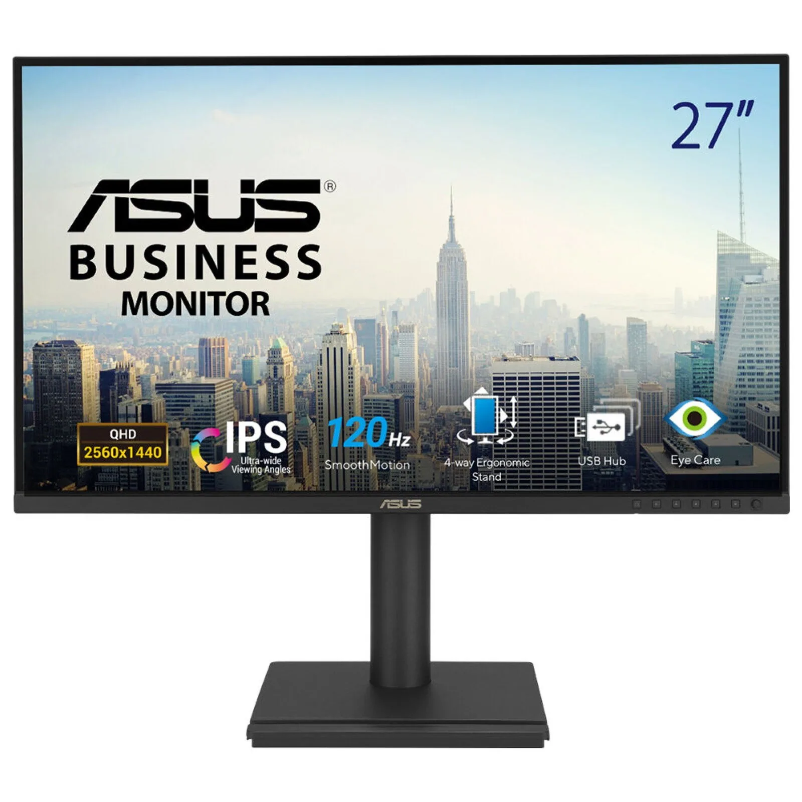 ASUS BE27AQG Computerbildschirm 68,6 cm (27") 2560 x 1440 Pixel Quad HD LCD Schwarz – Bild 1