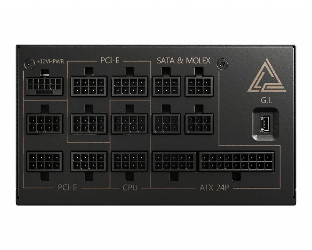 MSI MEG AI1300P PCIE5 Netzteil 1300 W 24-pin ATX ATX Schwarz – Bild 2