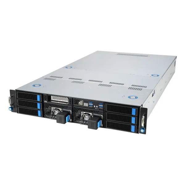 ASUS 90SF0251-M004X0 Server-Barebone Intel C741 Rack (2U) Schwarz, Stahl – Bild 1