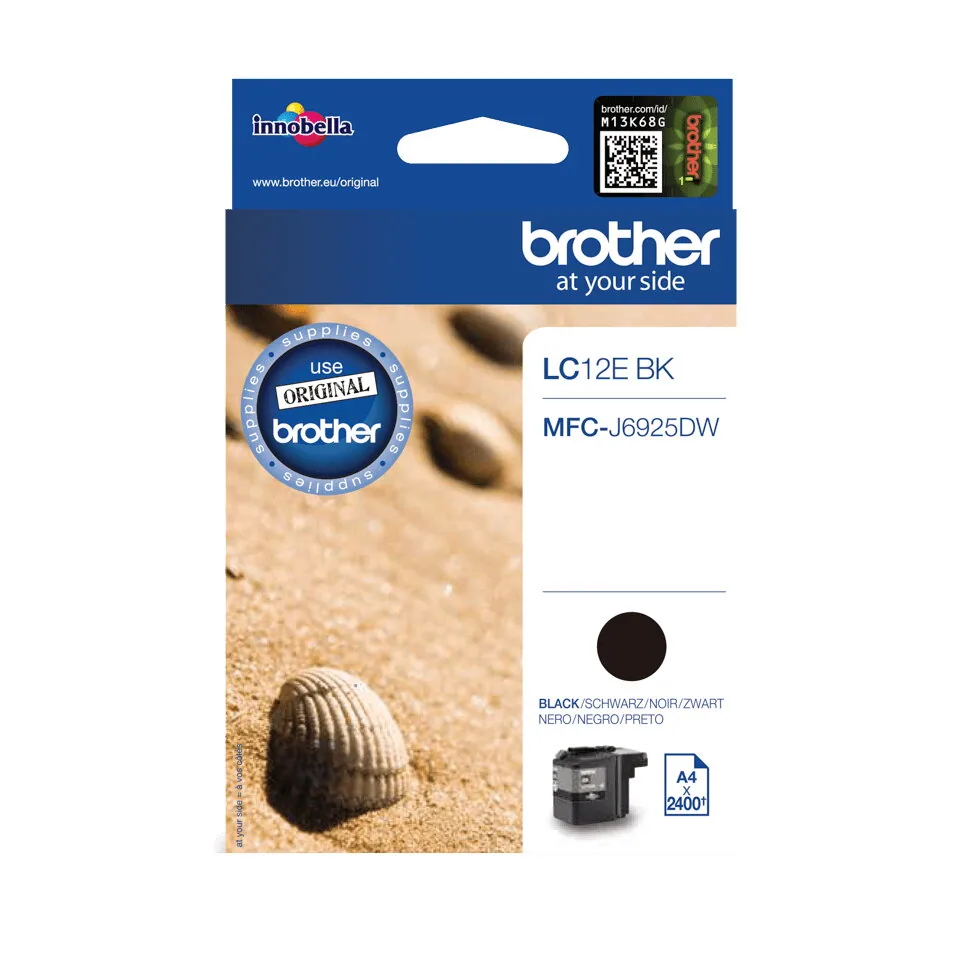 Brother LC12EBK Druckerpatrone 1 Stück(e) Original Schwarz – Bild 1