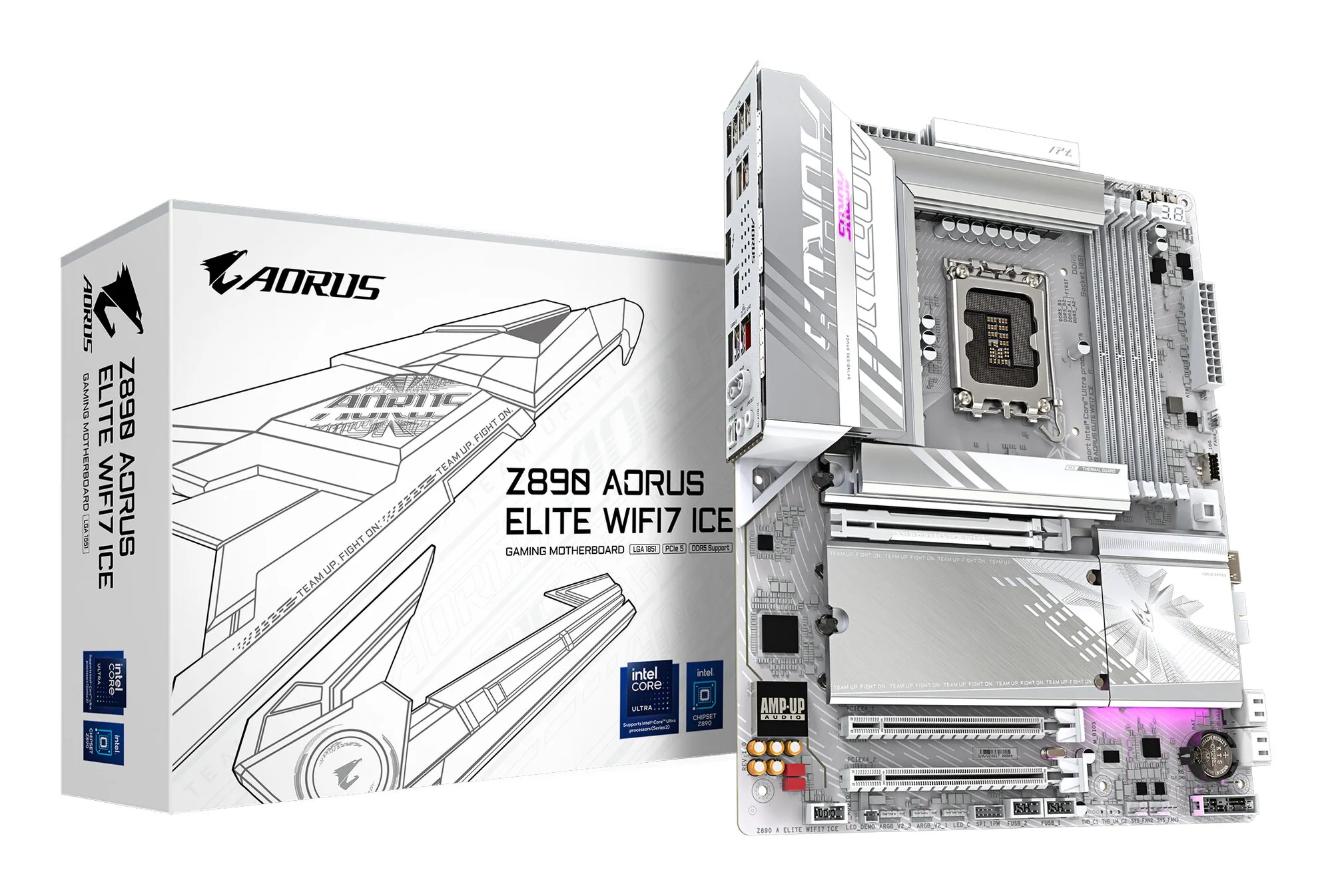 GIGABYTE Z890 AORUS ELITE WIFI7 ICE Mainboard – Bild 1