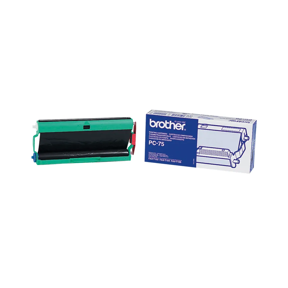 Brother PC-75 Fax-Zubehör Faxkassette + Farbband 144 Seiten Schwarz 1 Stück(e) – Bild 1